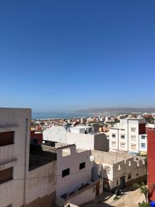 a view of the city from the roof of a building at Chez Manon & Said in Tamraght Ouzdar