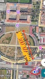 a map of the city of cassis at B&B Smart Station Caserta in Caserta