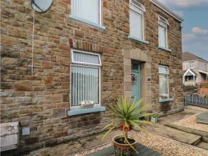 a brick house with a plant in front of it at Brynawel in Burry Port