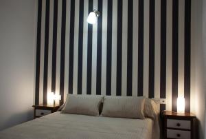 Cama o camas de una habitación en Hostal- Restaurante Estación Vía Verde