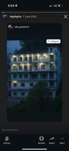 a picture of a building with lights on at Panwar home stay in Partābnagar
