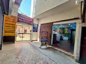 an entrance to a store with a door open at Namaste Benares Varanasi in Varanasi