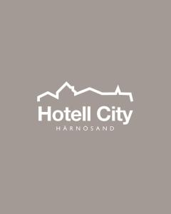 a logo for a hotel city tennessee at Hotell City in Härnösand