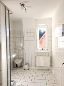 Koupelna v ubytování Apartment Living Leipzig