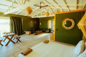 a living room with a couch and a table at Oasis212 Dakhla in Dakhla