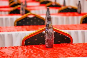a bottle sitting on top of a table at Amboseli Gateway Hotel in Kimana