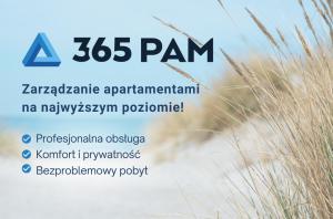 a sign for at 365PAM - Prywatne apartamenty w hotelu in Sarbinowo +7 photos