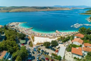 an aerial view of a beach in a body of water at House Scaena in Jadranovo