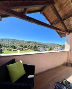 a view from the balcony of a house at Il lupo e il filosofo b&b in Pontinvrea