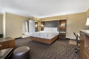 a hotel room with a bed and a desk at Best Western Airpark Hotel - LAX Airport LA Stadium in Inglewood +29 photos