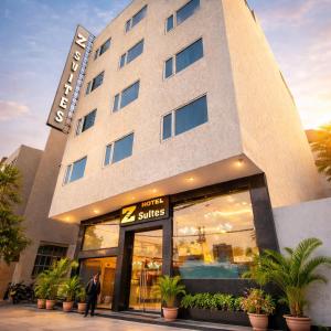 a man standing in front of the hotel suites at Hotel Z Suites Delhi Airport Mahipalpur- FREE Airport Pickup & Drop in New Delhi