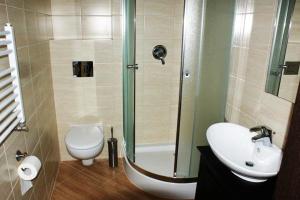 Koupelna v ubytování Ośrodek Wypoczynkowy Słońce Dąbki