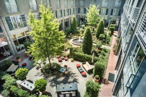 an aerial view of a courtyard in a building at Le Meridien Munich in Munich