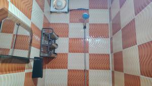 a view from above of a shower on a wall at بيت الحجر 2 in Amman