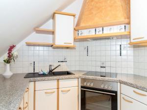 Kuchyň nebo kuchyňský kout v ubytování Ferienhaus Kleindienst