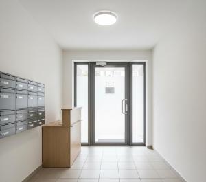 an empty room with a door in a building at anka ra 06 in Dikmen