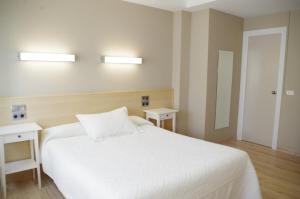 Postel nebo postele na pokoji v ubytování Hotel Alaiz