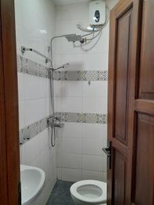 a bathroom with a toilet and a sink at Ebenezer Apartment, Albert Cook Road in Kampala +22 photos