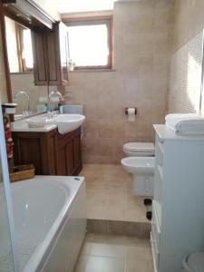 Koupelna v ubytování B&b Rosy