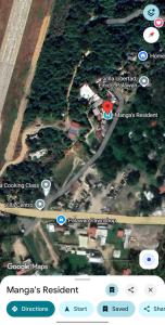 a screenshot of a map of a road with a map of a park at Mangas Residents in El Nido