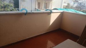 a view of a balcony with a window sill at A Casa Di Mina in Civitavecchia