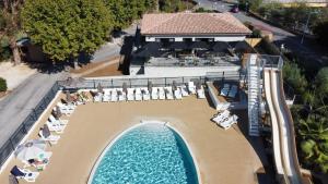 an aerial view of a resort with a swimming pool at Camping La Provençale - Maeva in Mandelieu-La Napoule