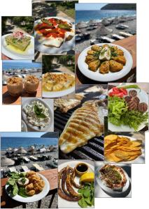 a collage of pictures of food on plates at Melinda Pension & Restaurant in Mesudiye +65 photos
