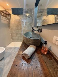 a bathroom with a sink and a shower at Apartment Royal Sunset Loggia in Palm-Mar +37 photos