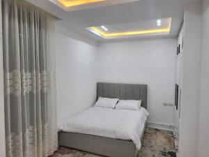 a bedroom with a bed and a window at Ethiopian dream in Addis Ababa