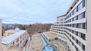an aerial view of a building at Z terme Harmony in Vrnjačka Banja