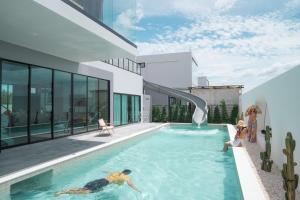a rendering of a swimming pool in a house at The Moon Huahin Pool Villa in Hua Hin