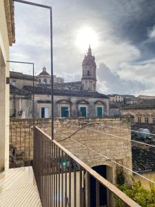 a view of a building with a clock tower at Tantillo Cinque in Modica