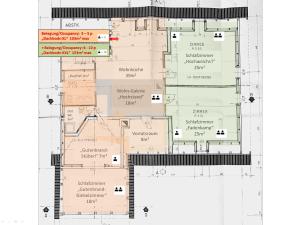 a plan of the proposed renovations to the building at Quellhuette Dachbodn in Weichselboden