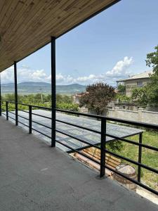 a view from the balcony of a house at Nebi Winery in Chʼardakhi