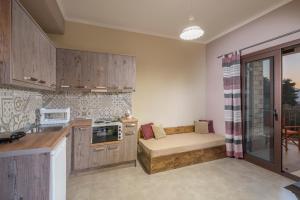 Nhà bếp/bếp nhỏ tại Margarita Rooms Sagiada