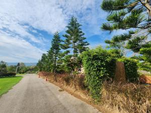 a road with trees on the side of it at Maison Du Lac The Safari Tent in Wang Nam Khieo