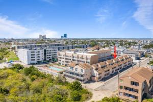 an aerial view of a city with buildings at Steps 2 beach Ocean view Pool Parking in Brigantine