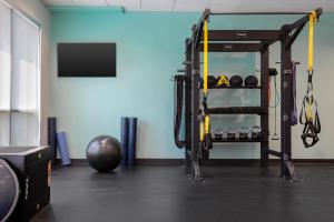 a room with a gym with a gym equipment at Tru By Hilton Gananoque, On in Gananoque