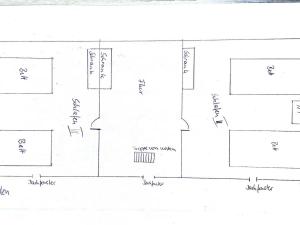 a floor plan of a house at FeWo Igelnest ID 16292-0 in Kargow