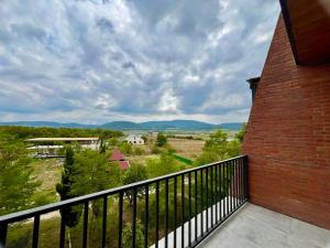 a view from the balcony of a house at Bazaleti Heaven in Bazalet'i