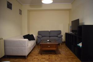 a living room with a couch and a table at Ezpeleta Palace in Berriozar