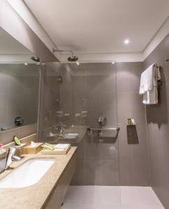 Koupelna v ubytování Cité Hotel