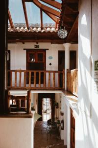 a view from the kitchen of a house at Patio Guadalupe in San Cristóbal de Las Casas