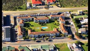 an aerial view of a house with a large yard at Flamingo Park D1 Langebaan in Langebaan