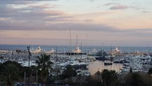 a harbor filled with lots of boats in the water at Hôtel Le Collier in Antibes