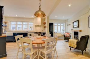 a kitchen and dining room with a table and chairs at 3 Bed in Fowey oc-p00647 in Fowey