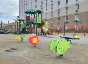 a park with a playground with a play equipment at staycaSHAWN studio in Lapu Lapu City