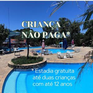 a sign that reads caminota noapa at ko koapa ate dums at Aldeia Parque Pousada Rural in São Roque