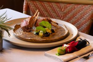 a plate of food on top of a table at Awasi Atacama in San Pedro de Atacama +12 photos