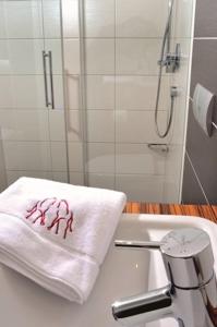 Koupelna v ubytování Reit- und Sporthotel Eibenstock